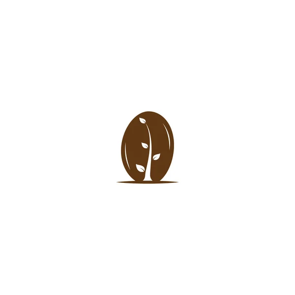 Icono Grano Café Vector Plantilla Ilustración — Vector de stock