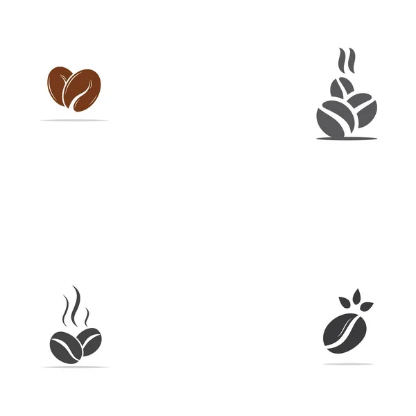 Icono Grano Café Vector Plantilla Ilustración — Vector de stock