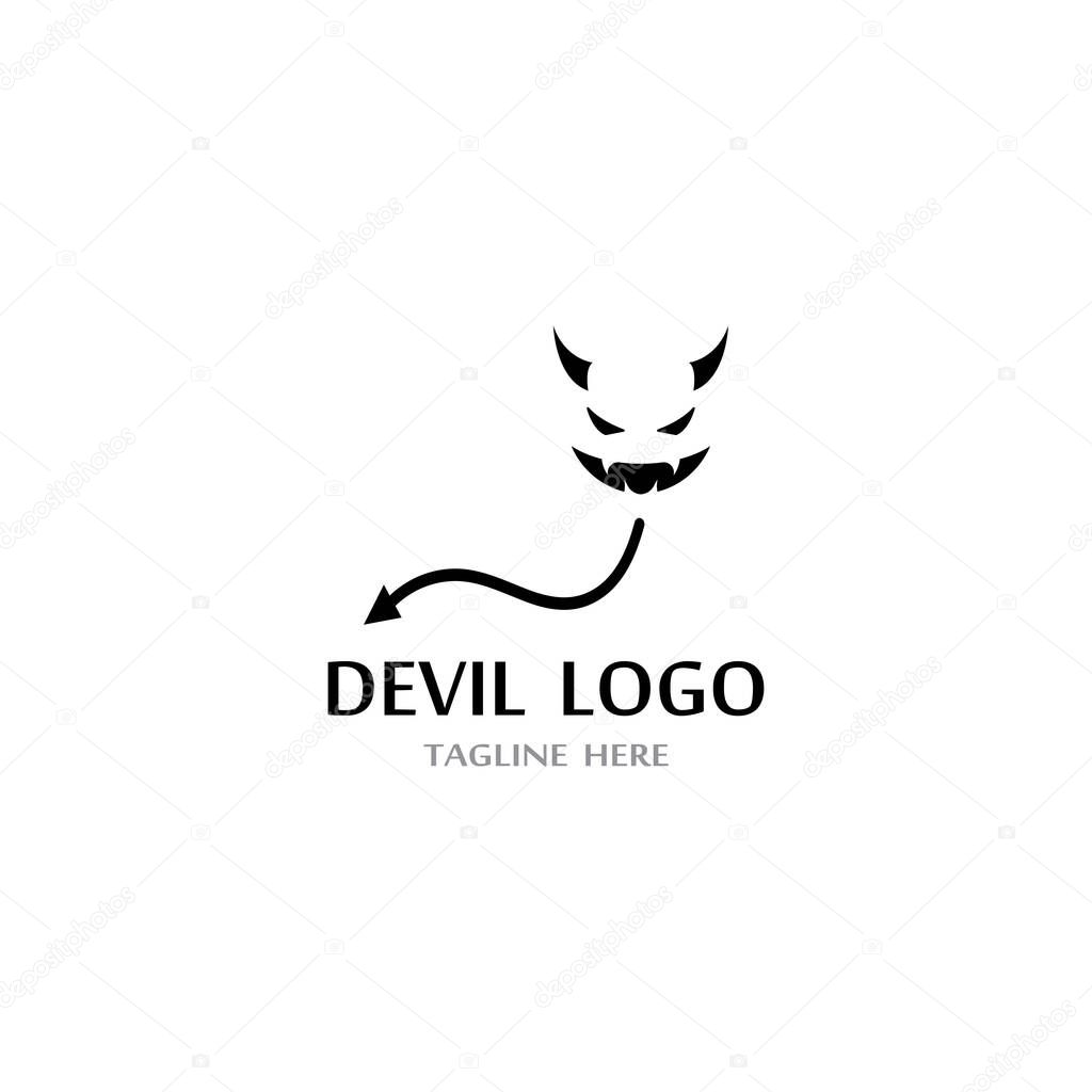 Devil horn Vector icon design illustration logo Template