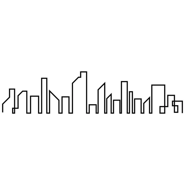 City Skyline Logo Vektor Und Symbol — Stockvektor