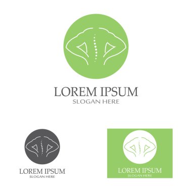 Omurga kontrolü, omurga bakımı ve omurga sağlığı. Modern vektör ikon tasarımı konseptiyle.