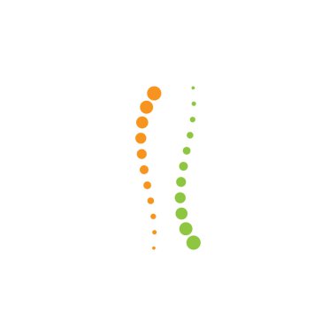 Omurga kontrolü, omurga bakımı ve omurga sağlığı. Modern vektör ikon tasarımı konseptiyle.