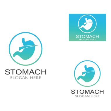 Mide sağlığı ve mide bakım logosu tasarımı