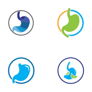 Mide sağlığı ve mide bakım logosu tasarımı