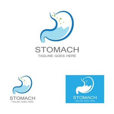 Mide sağlığı ve mide bakım logosu tasarımı