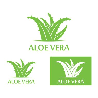 Aloe vera simge logo vektör çizimi 