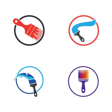 Boya Logo şablonu vektör simge illüstrasyon tasarımı