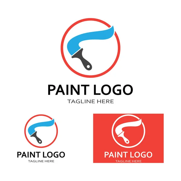 Desenho Ilustração Ícone Vetor Modelo Logotipo Pintura —  Vetores de Stock