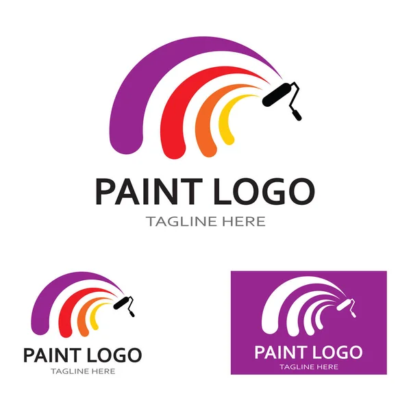 Paint Logo Vektor Symbol Illustration — Stockvektor