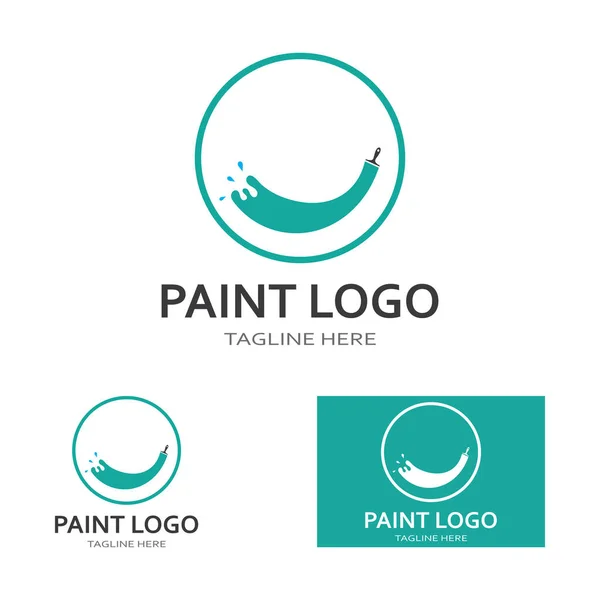 Paint Logo Vektor Symbol Illustration — Stockvektor