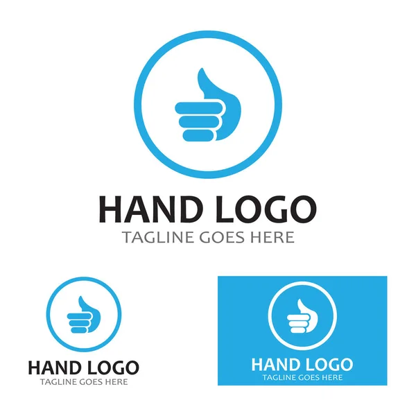 Hand Logo Icon Vector Design Template — стоковый вектор