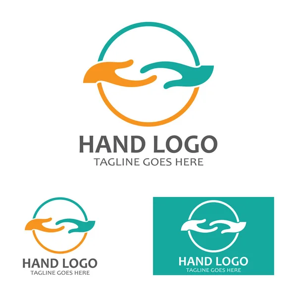 Hand Logo Icon Vector Design Template — стоковый вектор