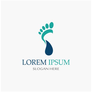 Ayak izleri, ayak bakımı ve ayak izleri, logo resimleri.
