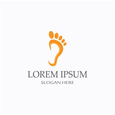 Ayak izleri, ayak bakımı ve ayak izleri, logo resimleri.