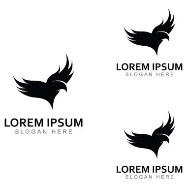 Şahin Kartal Kuş logosu ve sembol çizimi