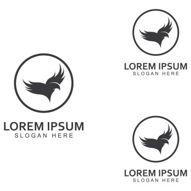 Şahin Kartal Kuş logosu ve sembol çizimi