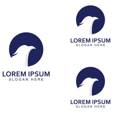 Şahin Kartal Kuş logosu ve sembol çizimi