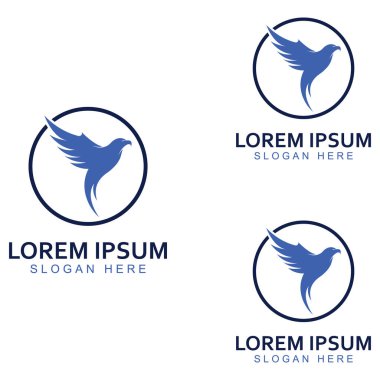 Şahin Kartal Kuş logosu ve sembol çizimi