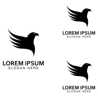 Şahin Kartal Kuş logosu ve sembol çizimi