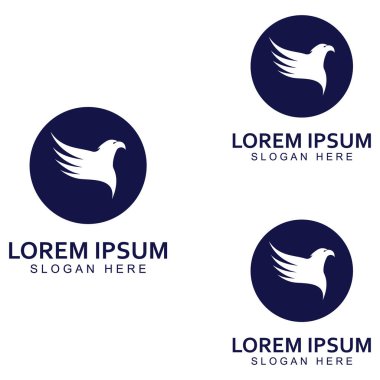 Şahin Kartal Kuş logosu ve sembol çizimi