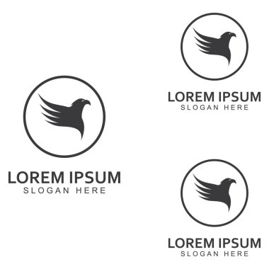 Şahin Kartal Kuş logosu ve sembol çizimi