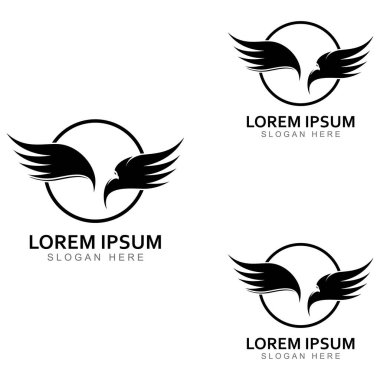 Şahin Kartal Kuş logosu ve sembol çizimi