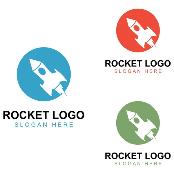 Rocket Logo Symbol Design Vector — Stock Vector