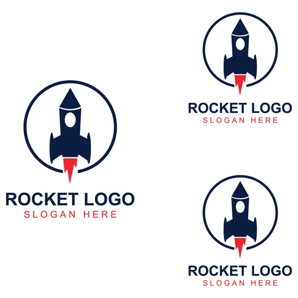 Rocket Logo Symbol Design Vector — Stock Vector