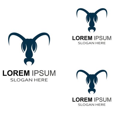 Karınca başlı logo. Vektör tasarım kavramları kullanılarak