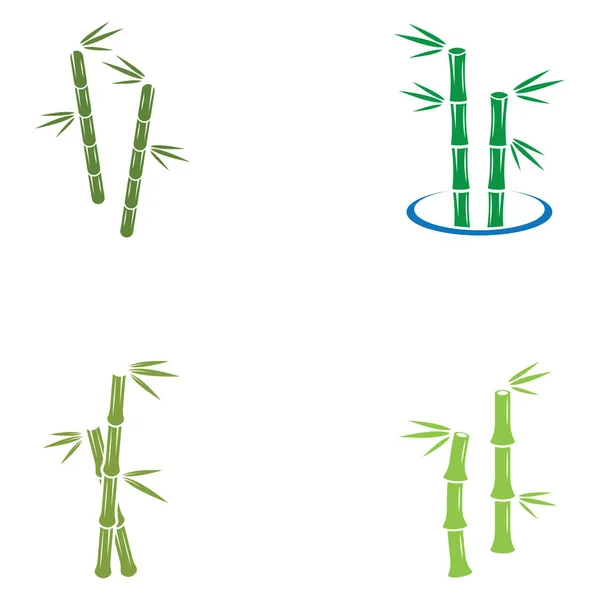 Λογότυπο Φυτού Μπαμπού Τύπου Κοίλου Φυτού Χρησιμοποιώντας Ένα Σύγχρονο Διανυσματικό — Διανυσματικό Αρχείο