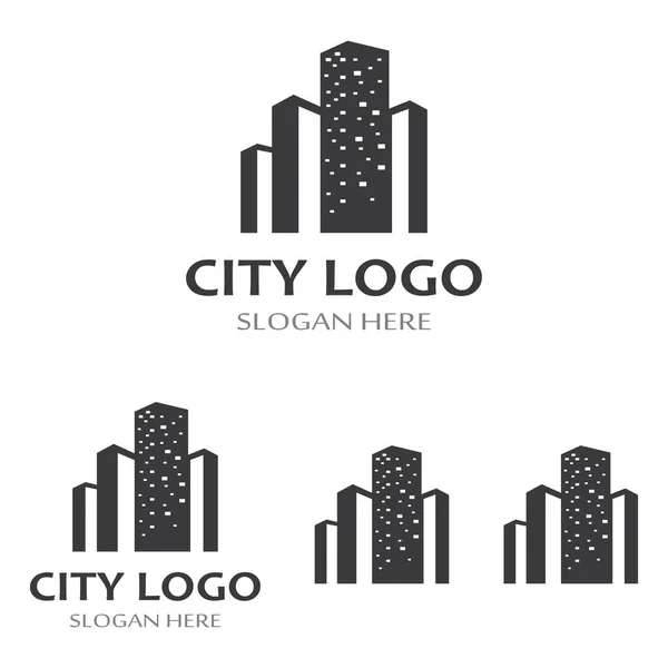 City Skyline Icon Symbol — Stock Vector