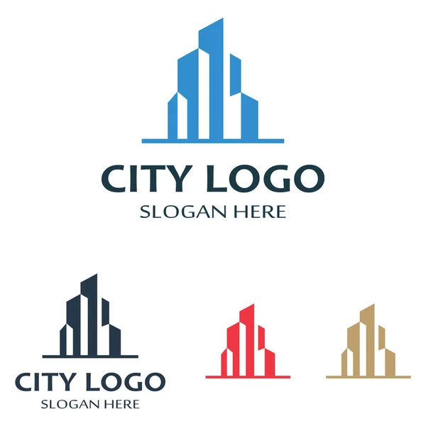 Stad Skyline Ikon Och Symbol — Stock vektor