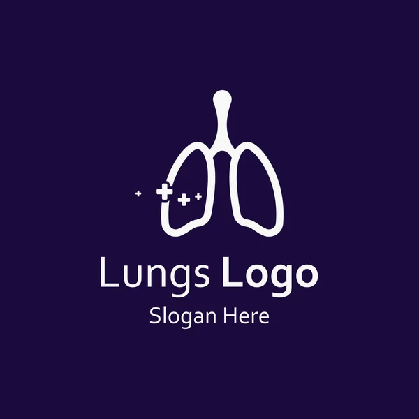 Lungs health and lungs care logo vector design,lungs logo template.