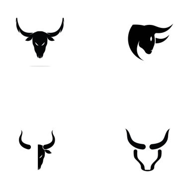 boğa başlı boynuz şablonu