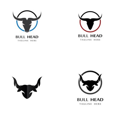 boğa başlı boynuz şablonu