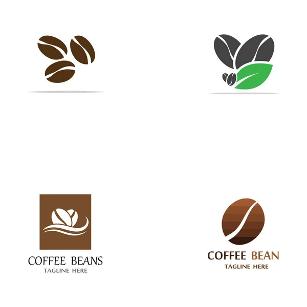 Icono Grano Café Vector Plantilla Ilustración — Vector de stock