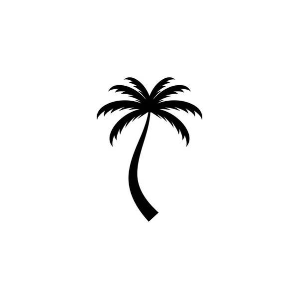 Palmera Verano Logo Plantilla Vector Ilustración — Vector de stock