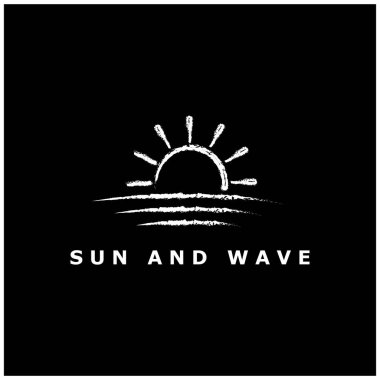 Güneş Vektörü illüstrasyon Simgesi Logo Şablonu tasarımı