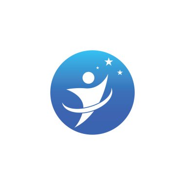 İnsanlar yıldız logosu ve vektör resimleri