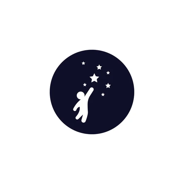 Ludzie Gwiazdy Logo Zdjęcia Wektorowe — Wektor stockowy