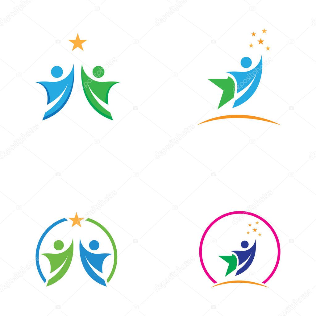 People star logo and vector images