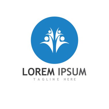 Topluluk, ağ ve sosyal simge tasarım şablonu