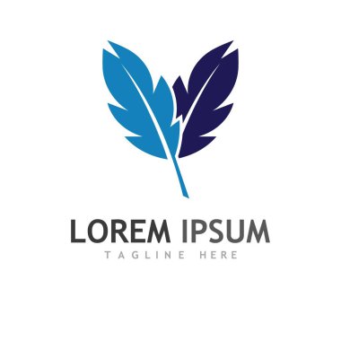 Tüy logosu ve sembol çizimi