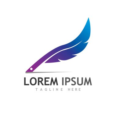 Tüy logosu ve sembol çizimi