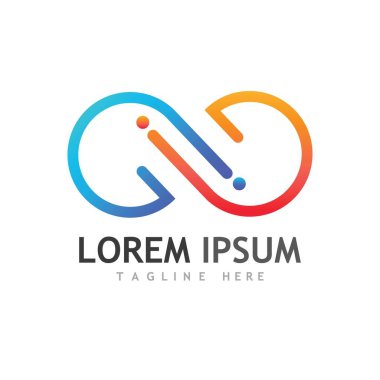 Sonsuzluk Tasarımı Vektör Simgesi Logo şablonu tasarımı