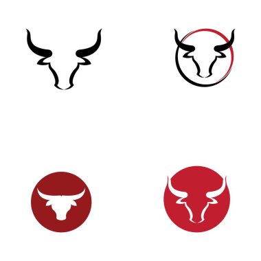 Boğa başlı logo ve sembol çizimi