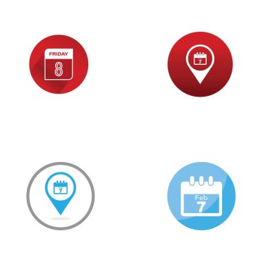 Tarih ağaç simge vektör çizim logo şablonu