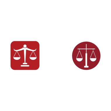 Adalet Kanunu Logo Şablonu vektör yanıltma tasarımı