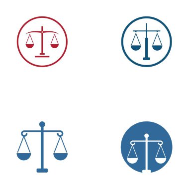 Adalet Kanunu Logo Şablonu vektör yanıltma tasarımı