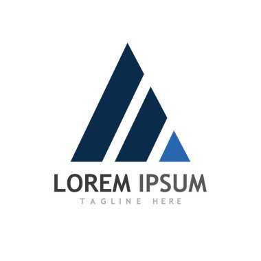 Bir Harf Şablonu vektör resimleme tasarımı